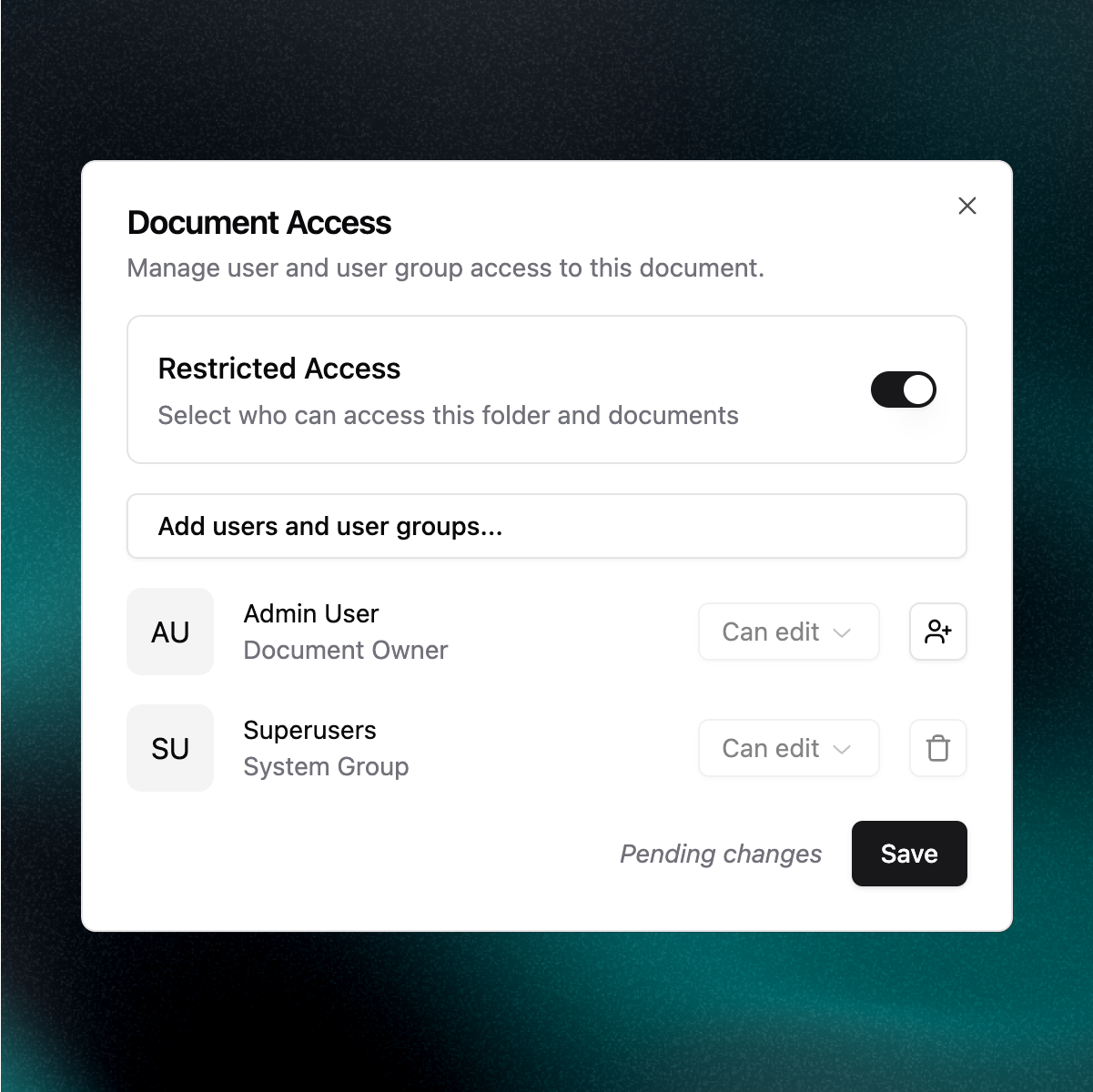 Knowledge Library Interface