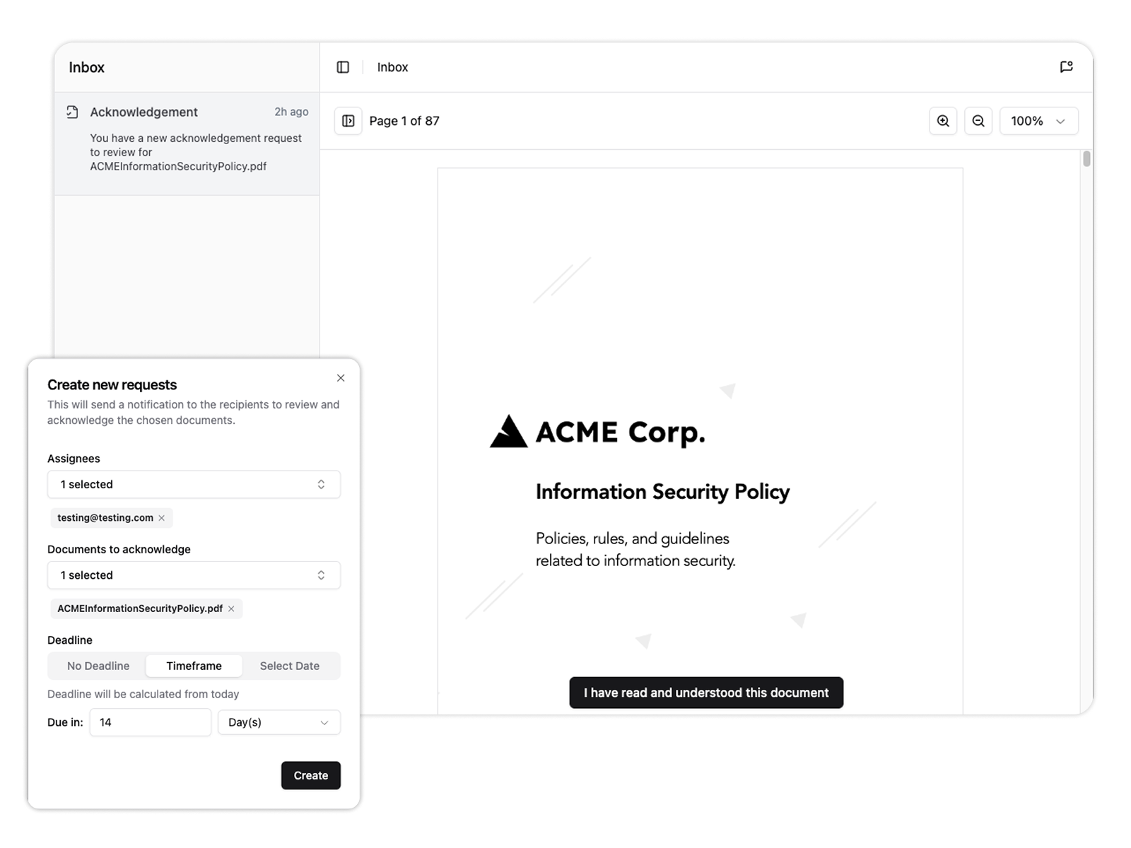 Knowledge Library Interface