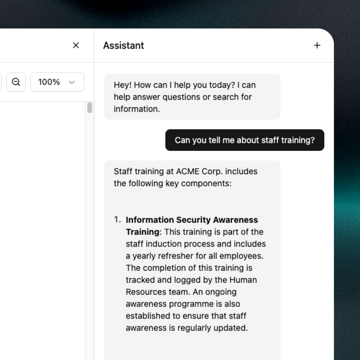 Knowledge Library Interface