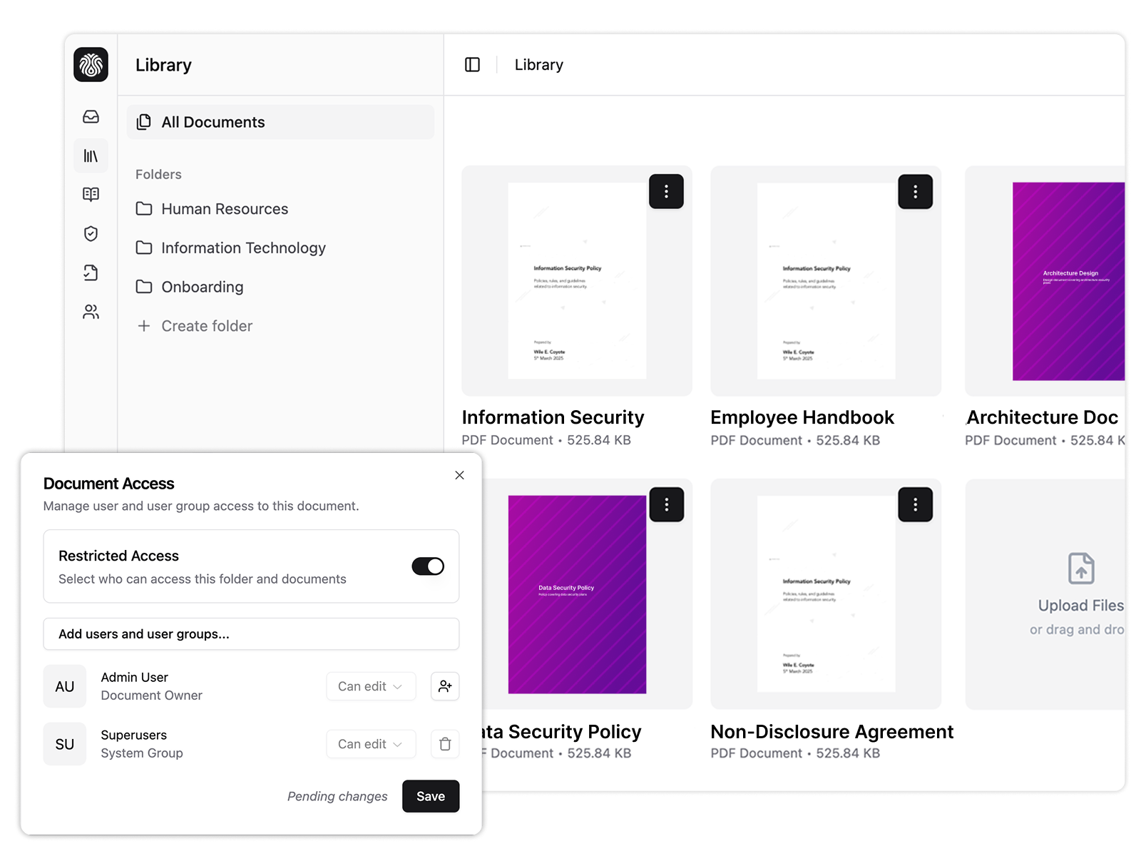 Knowledge Library Interface