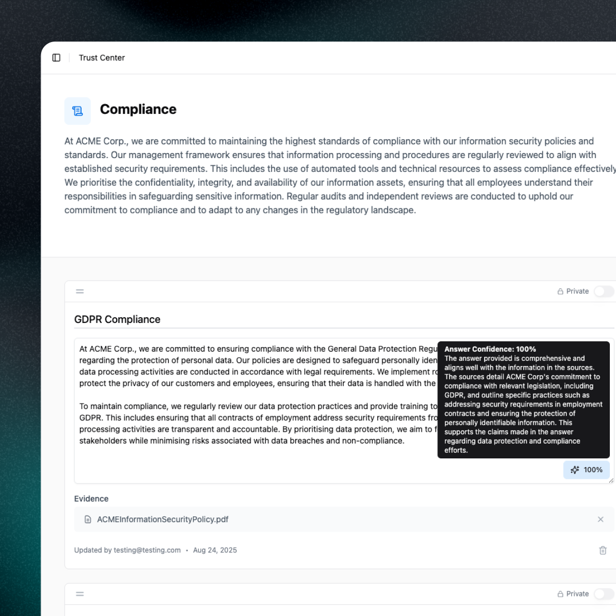 Knowledge Library Interface