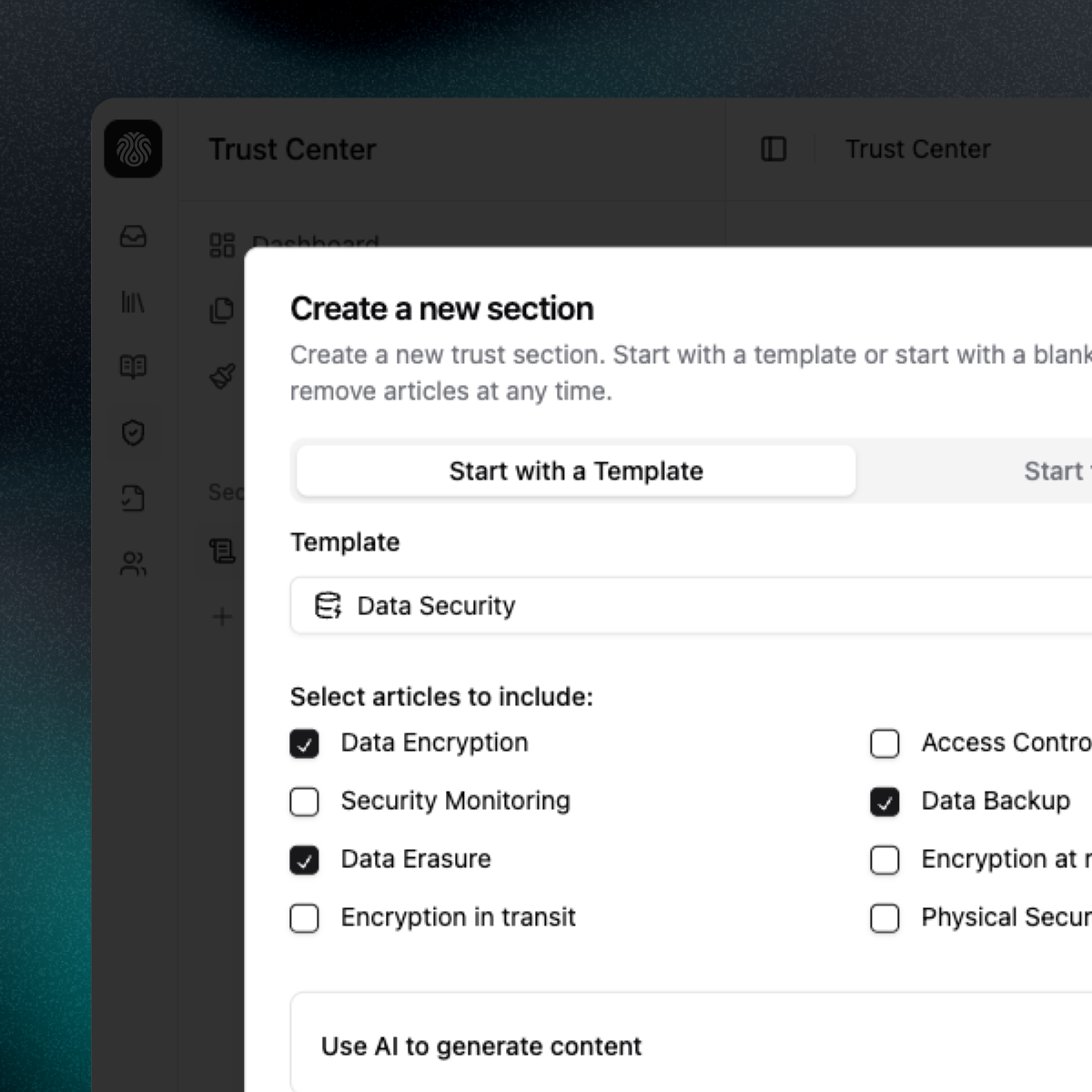 Knowledge Library Interface